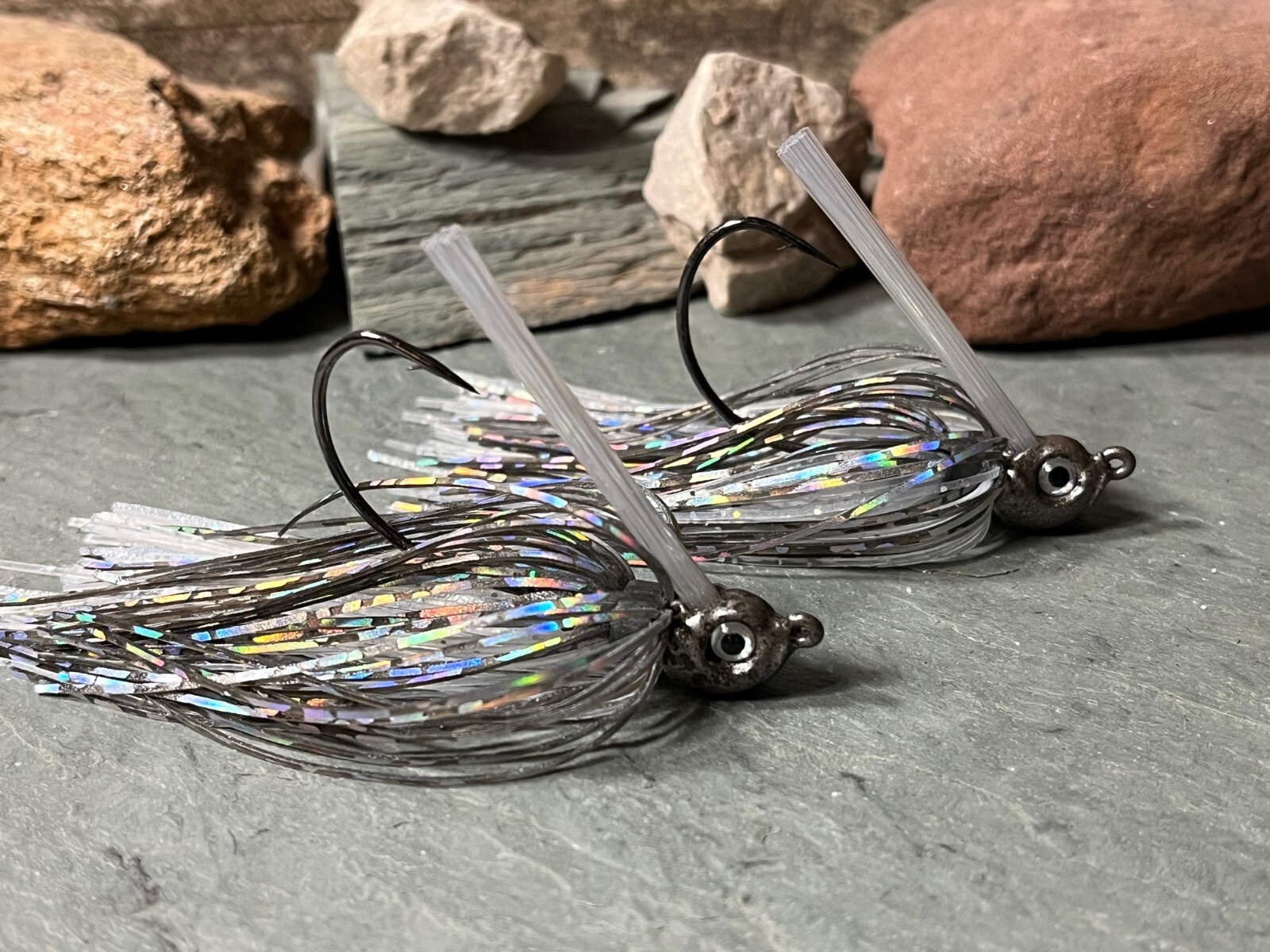 Smoking Shad - Swim Jigs - Bass Fishing Jig Lure - 2 Pack