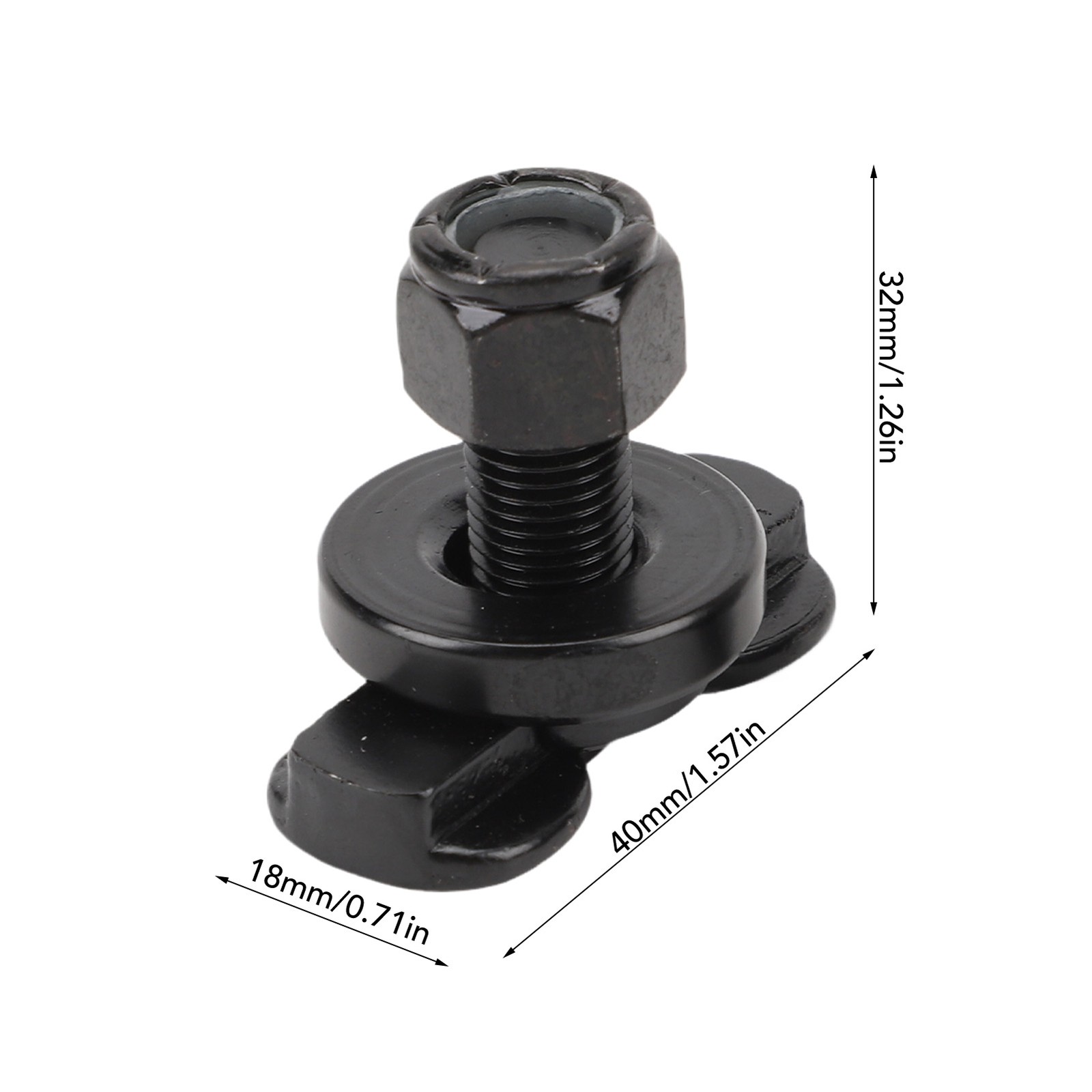 2PCS L Track Stud Fitting Carbon Steel Galvanized Airline Track Stud Fitting