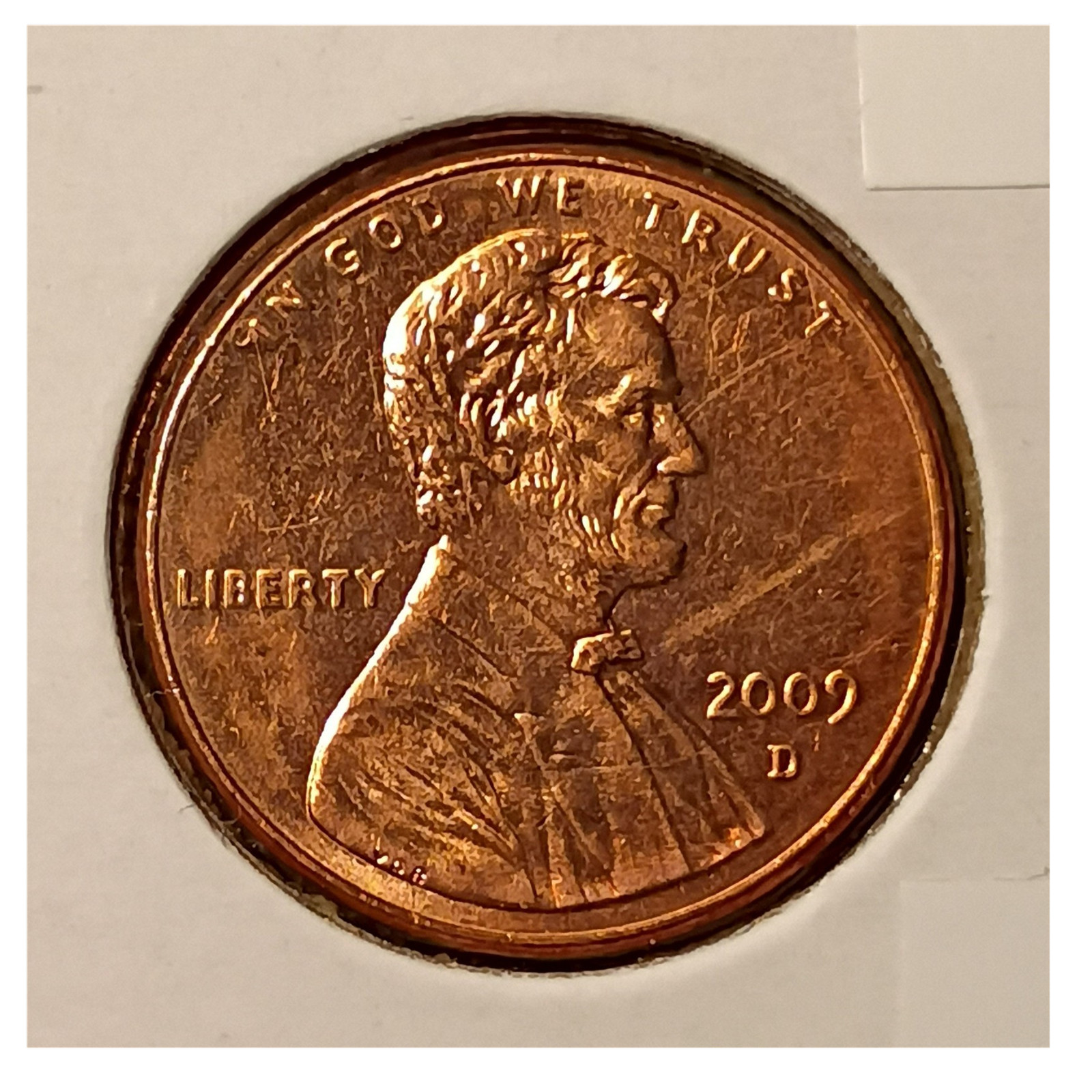 2009-D Lincoln Bicentennial Professional Red Small Cent Capitol Reverse Denver