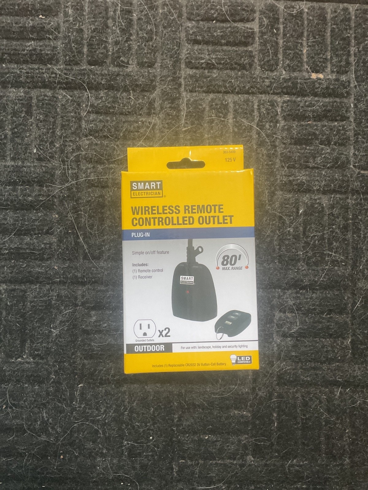Indoor Outdoor Remote Control 2 Outlet Receiver W / Remote NEW SMART ELECTRICIAN