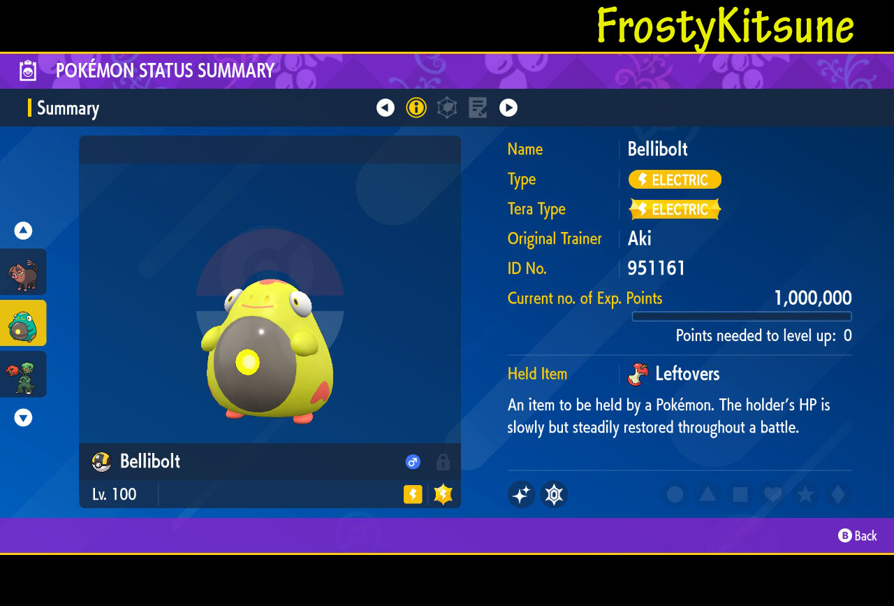 6IV Bellibolt / Tadbulb Shiny & Non-Shiny Pokemon Scarlet & Violet