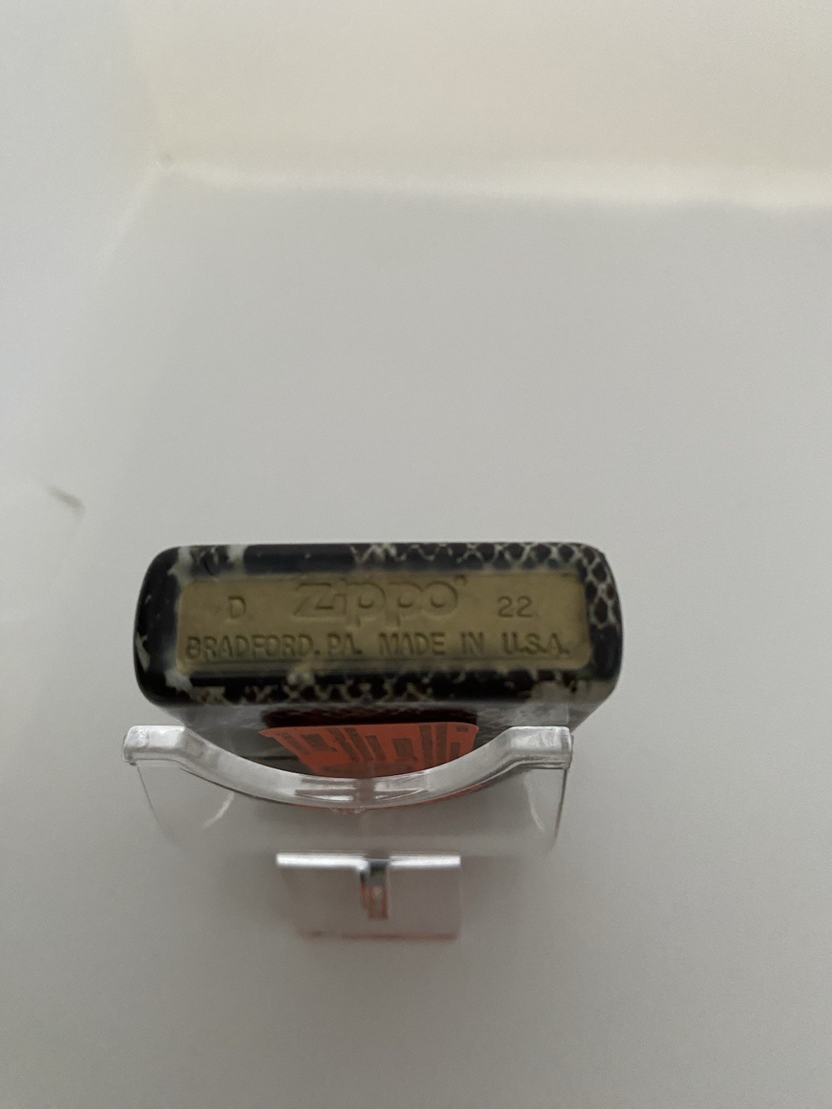 Zippo Snakeskin 540 Wrap On A 2022 Lighter