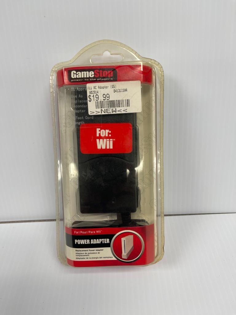 Gamestop AC POWER ADAPTOR for Nintendo Wii BRAND NEW