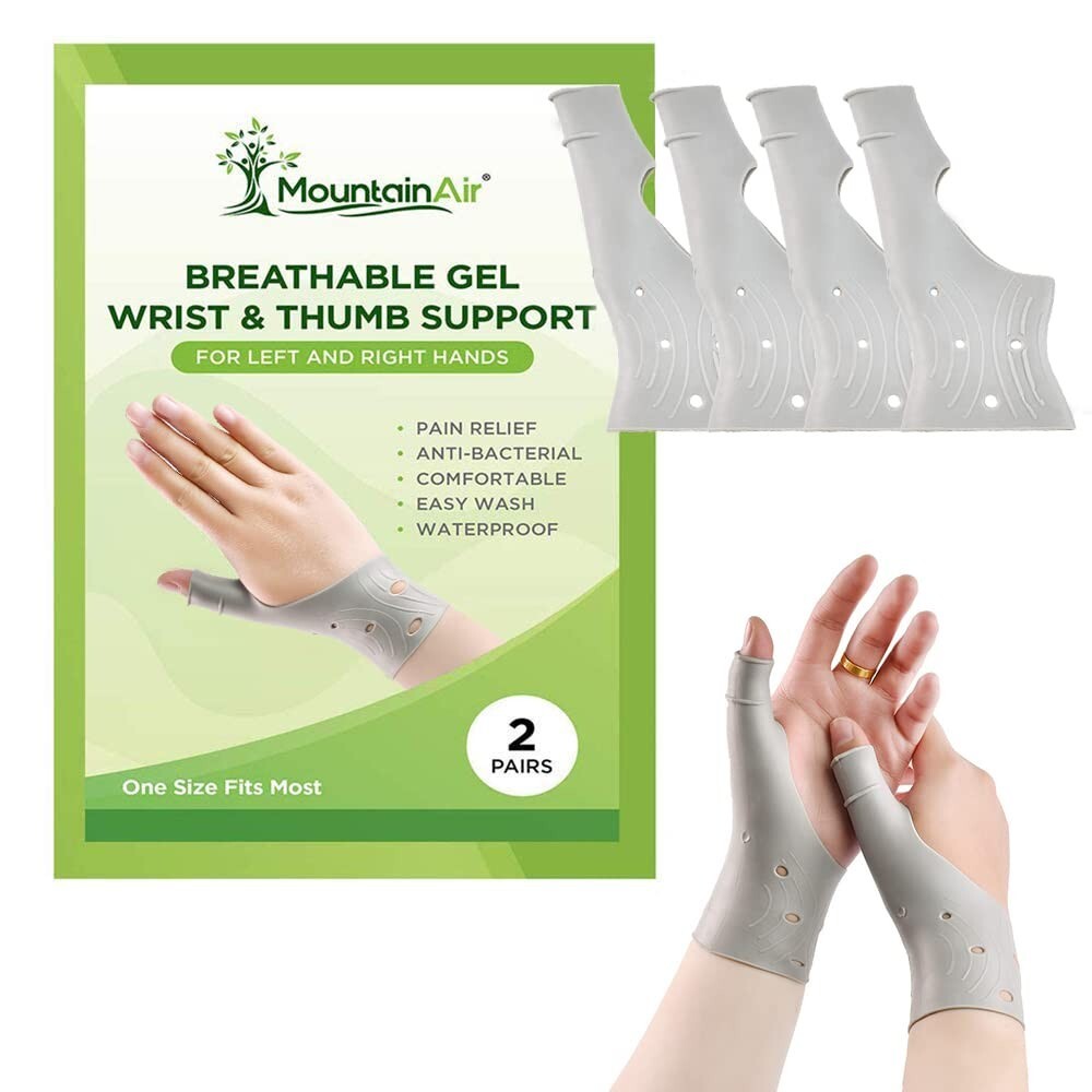 Breathable Gel Wrist & Thumb Brace Support for Carpal Tunnel Arthritis Pain