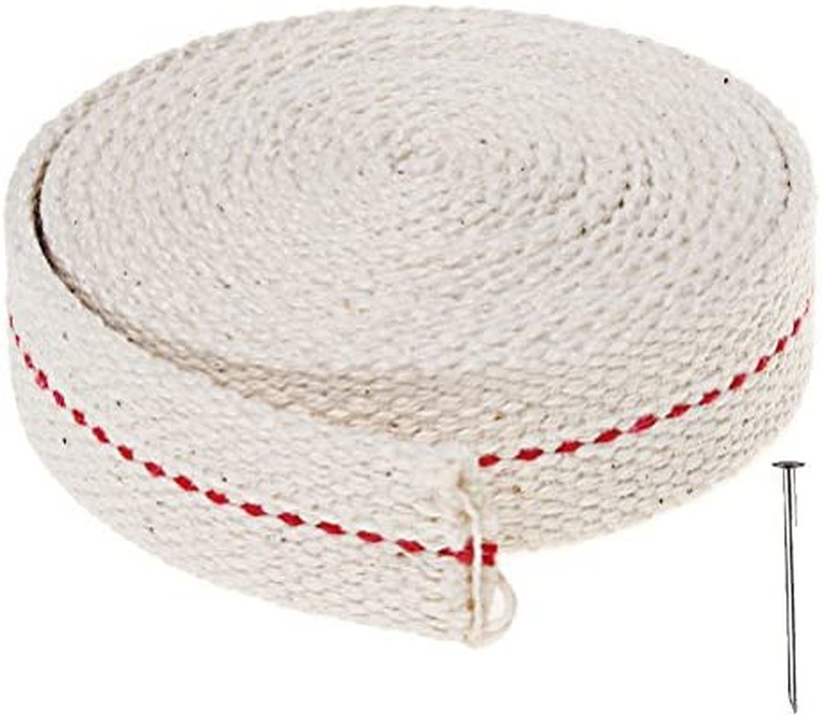 12 Foot Oil Lamp Wick, 2 Rolls 3/4" Inch Cotton Lantern Wick Oil Latern for Kero