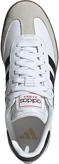 adidas Unisex Samba Indoor Sneaker, White/Black/Vivid Red, 11 US Men - NEW