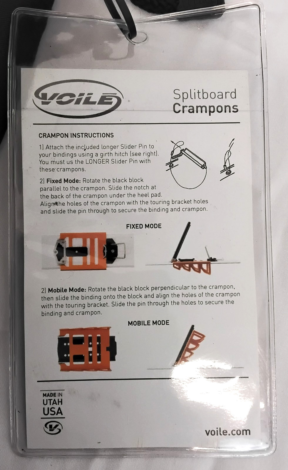 Voile Splitboard Crampons Orange w/ Accessories #W4054
