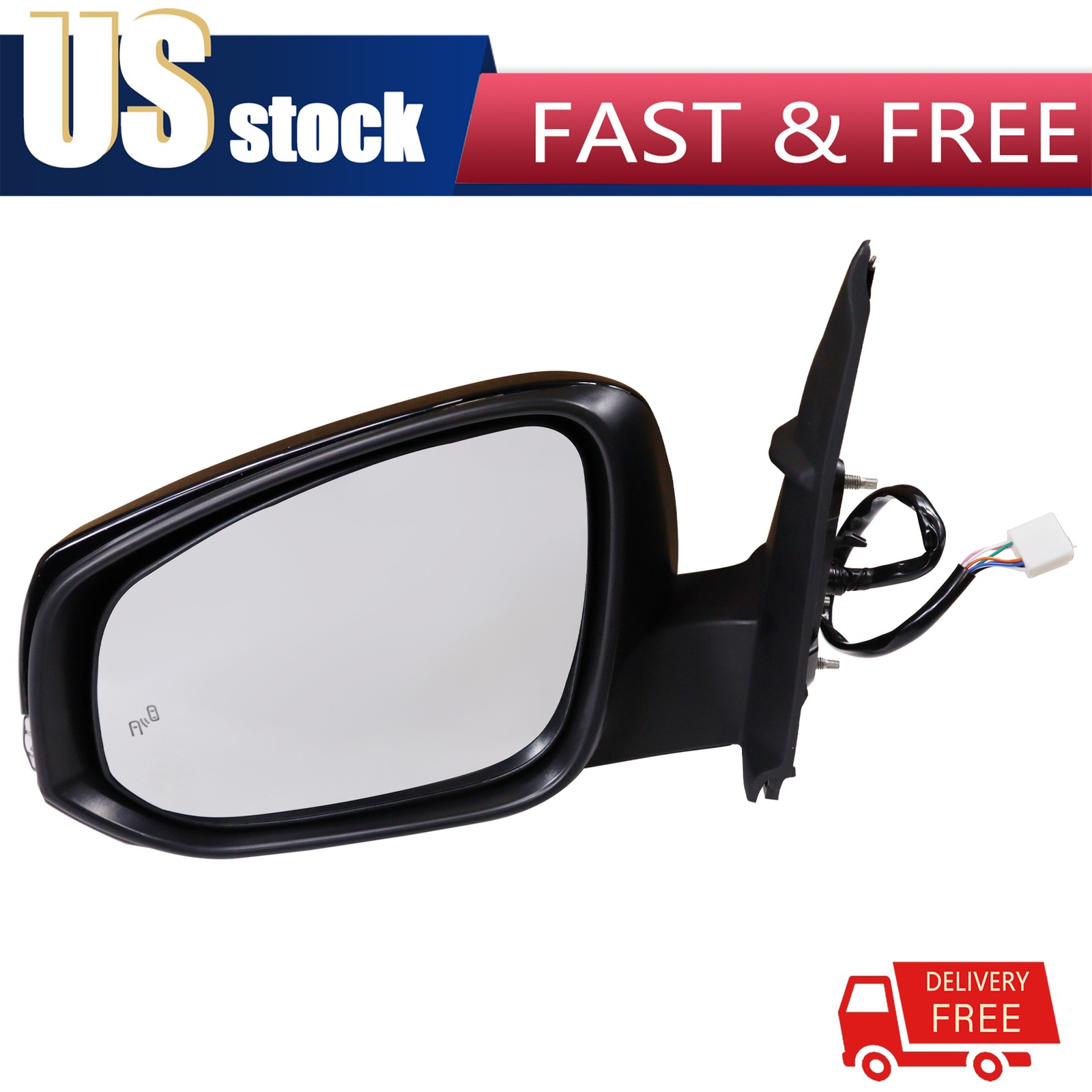 For 2016-2023 TACOMA Driver Side Mirror Heated Turn Signal Blind Spot Detection