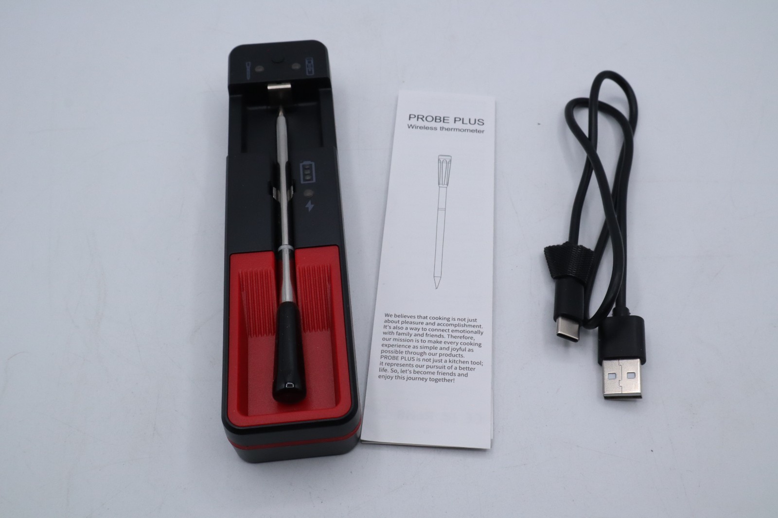 Wireless Meat Thermometer Digital Probe Thermometer Bluetooth 360FT Support APP