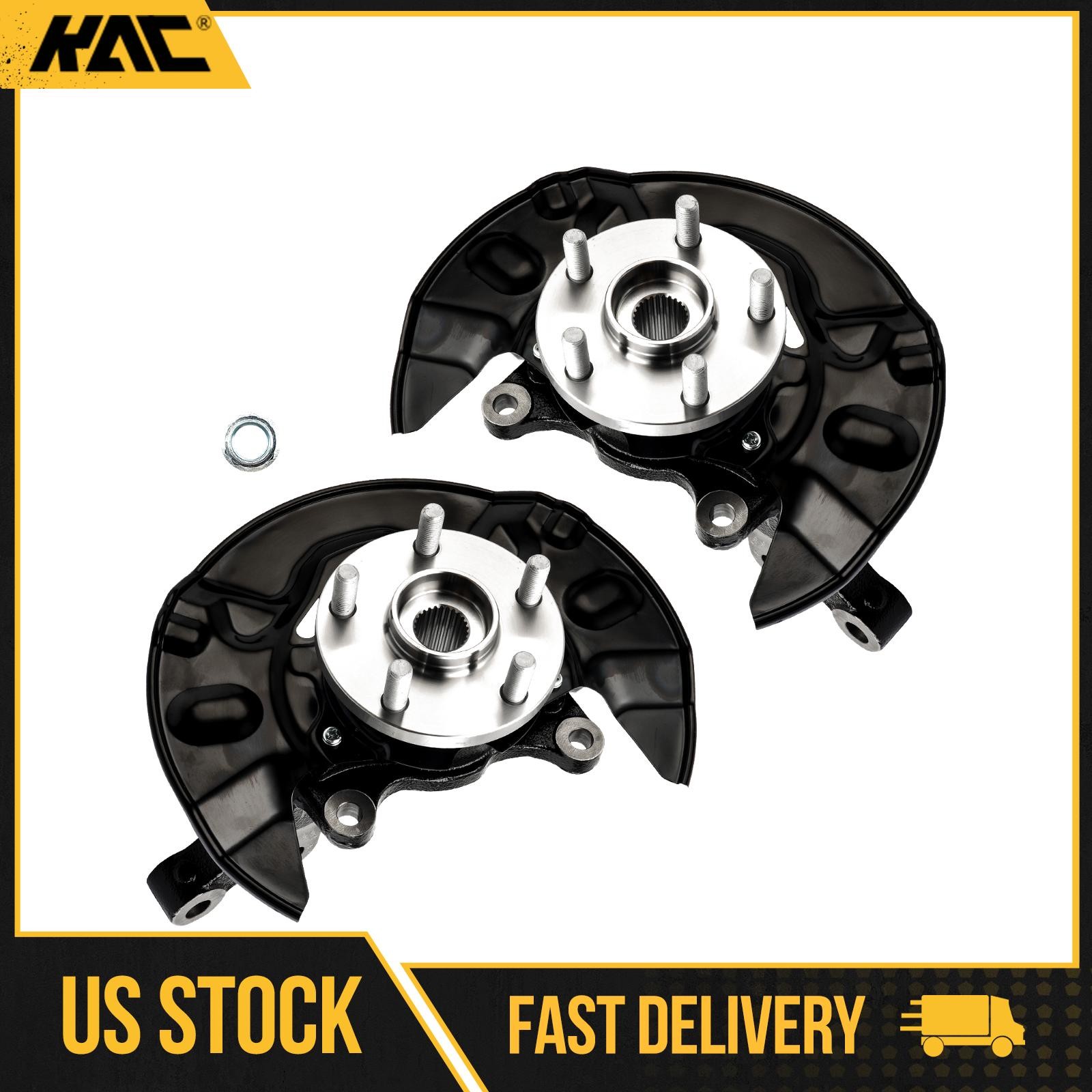 Front Steering Knuckle Wheel Hub Bearing Fit For 2003-2008 Toyota Corolla 2 PCS