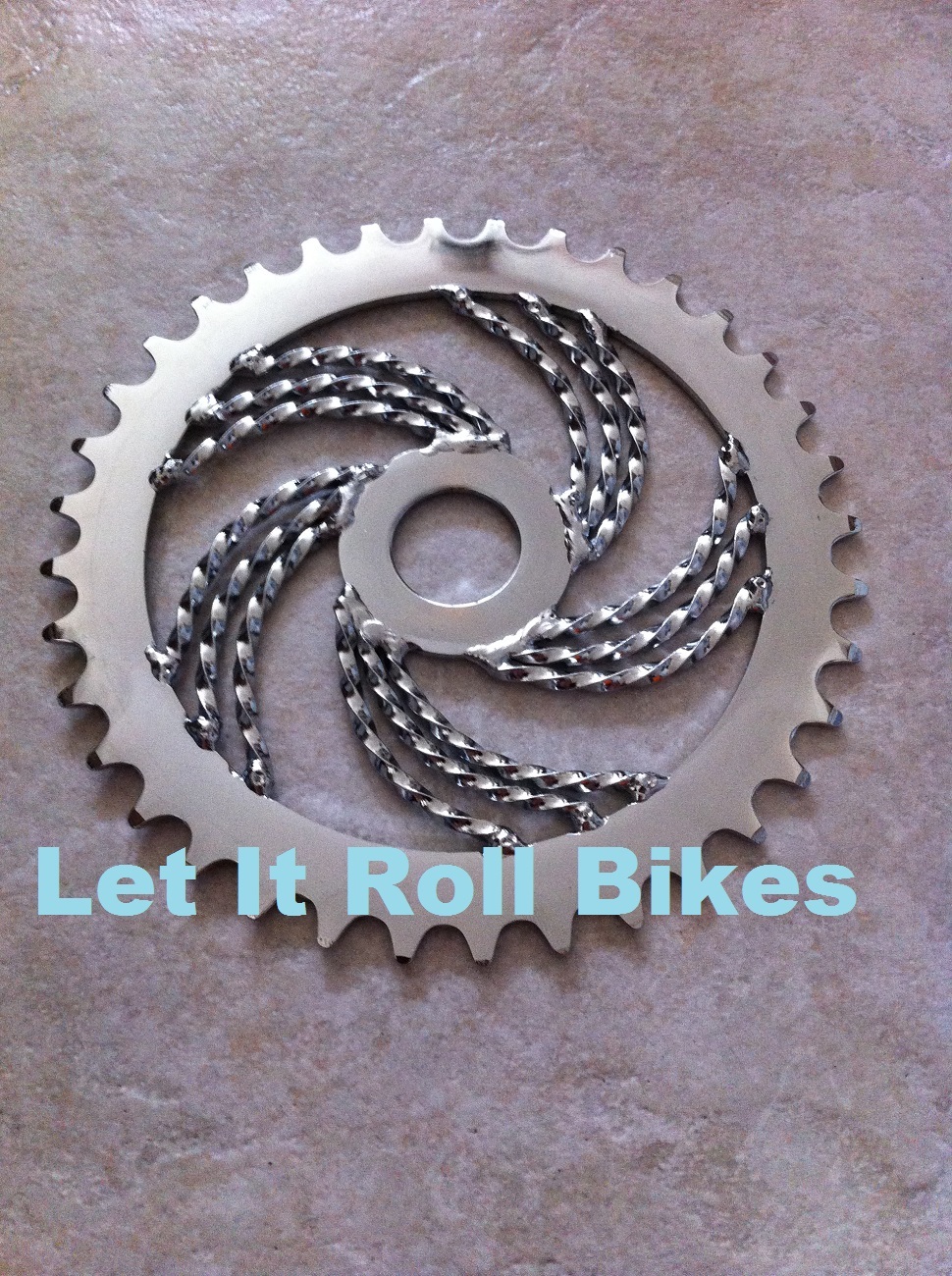 Bicycle ChainRing Triple Twisted 1/8" x 36T Chrome Lowrider Cruiser Bikes