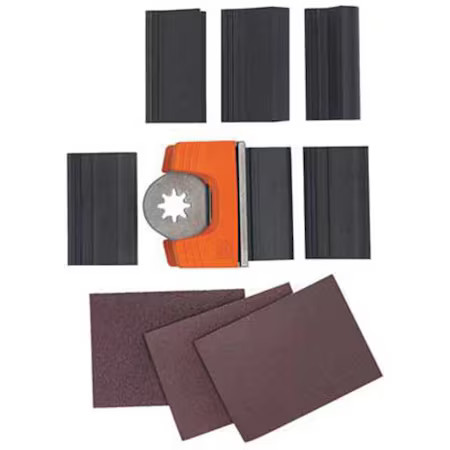 Fein 63717217016 Osciltoolsandsheetset, Grit:80, Pk25