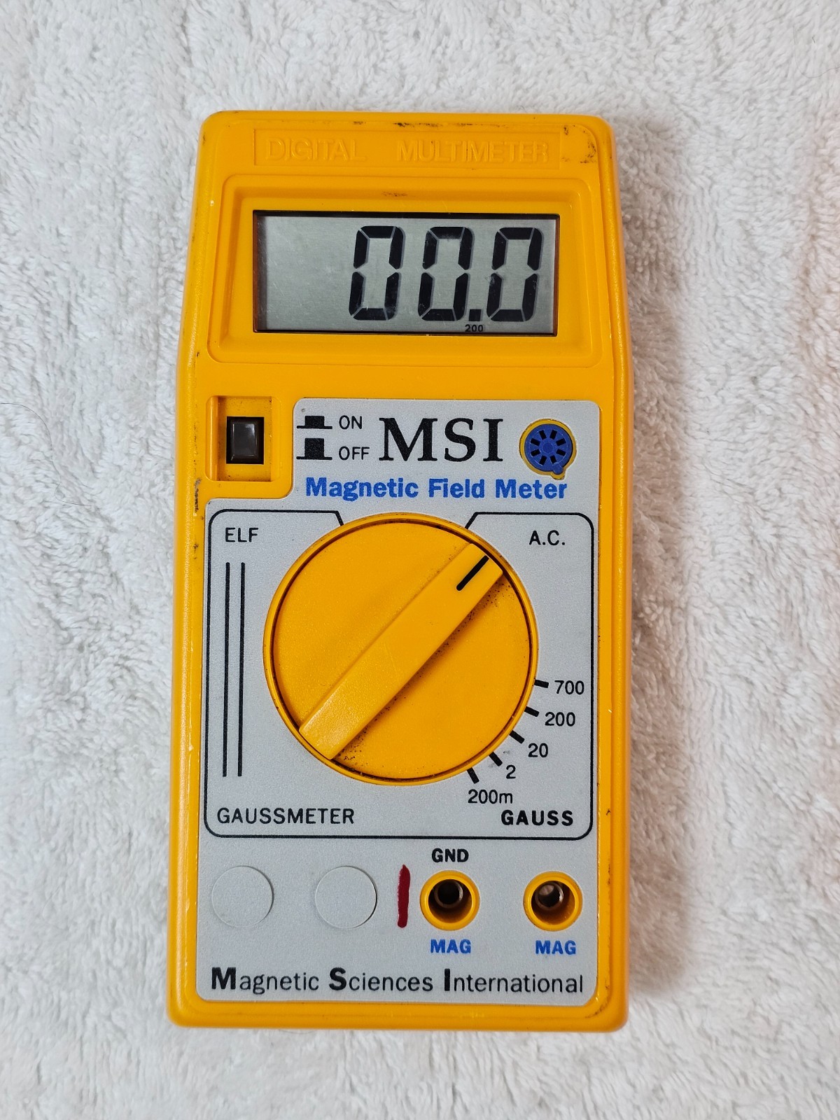 MSI Magnetic Field Meter Gaussmeter w/ MAG CHECK Model 25 Sensor Tested