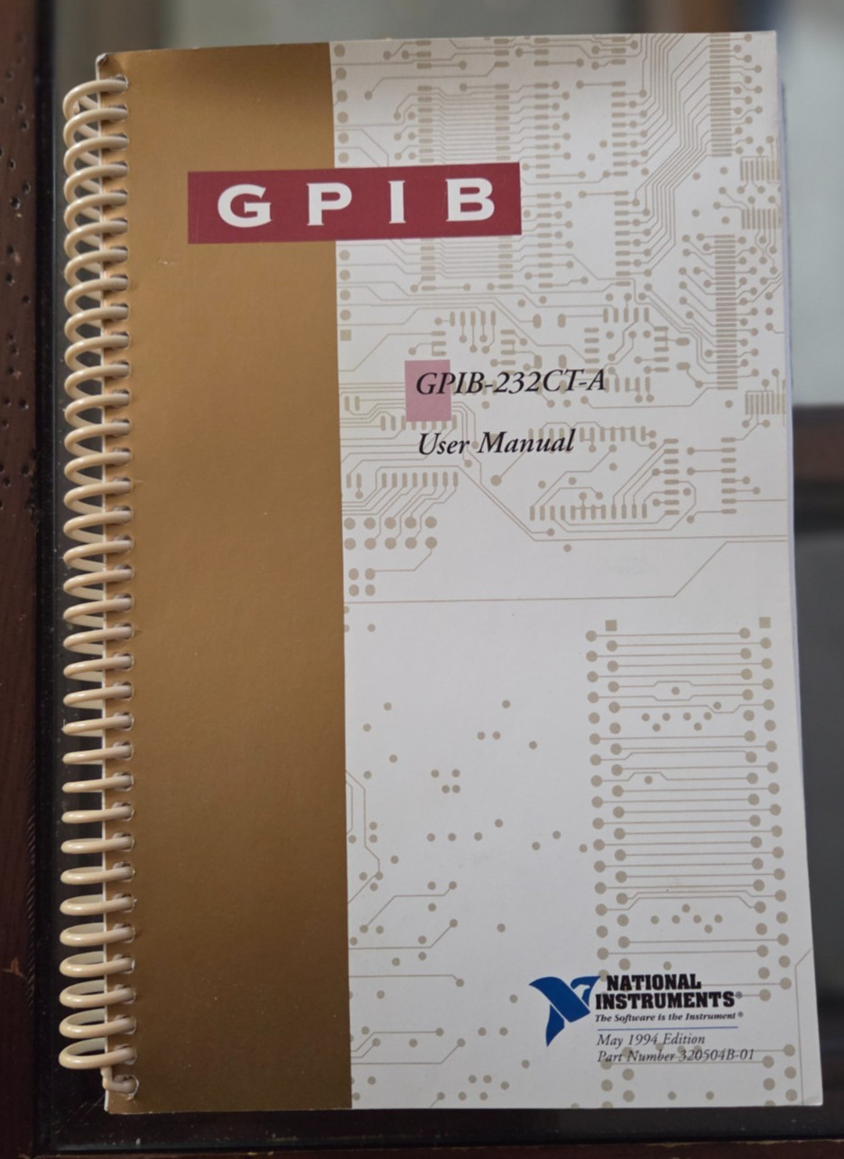 National Instruments GPIB-232CV-A User Manual