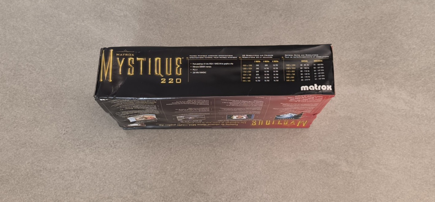 🔴Matrox Mystique 220 4Mb PCI[New & Box]