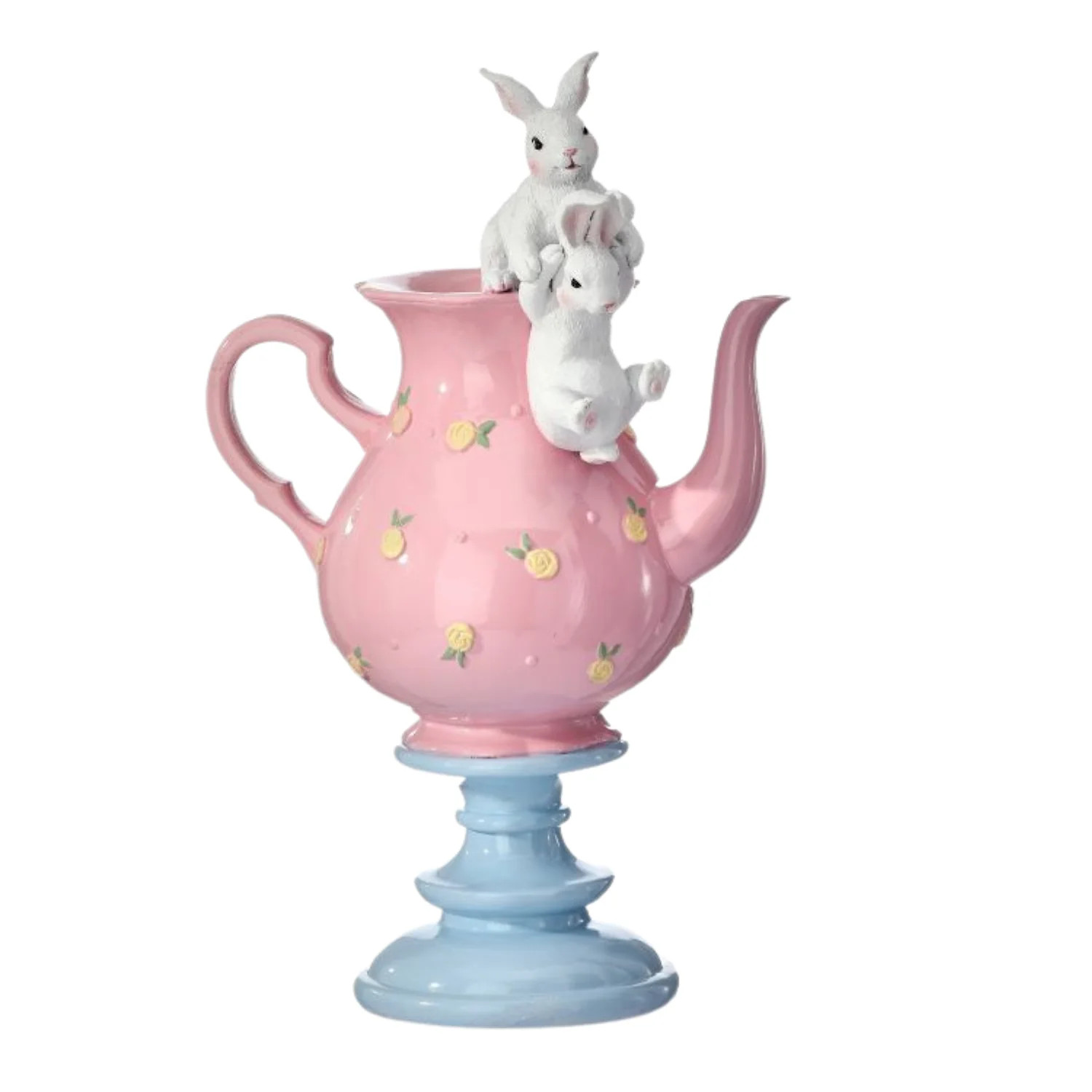 Regency Whimsical Pink Teapot with Bunnies MT26634