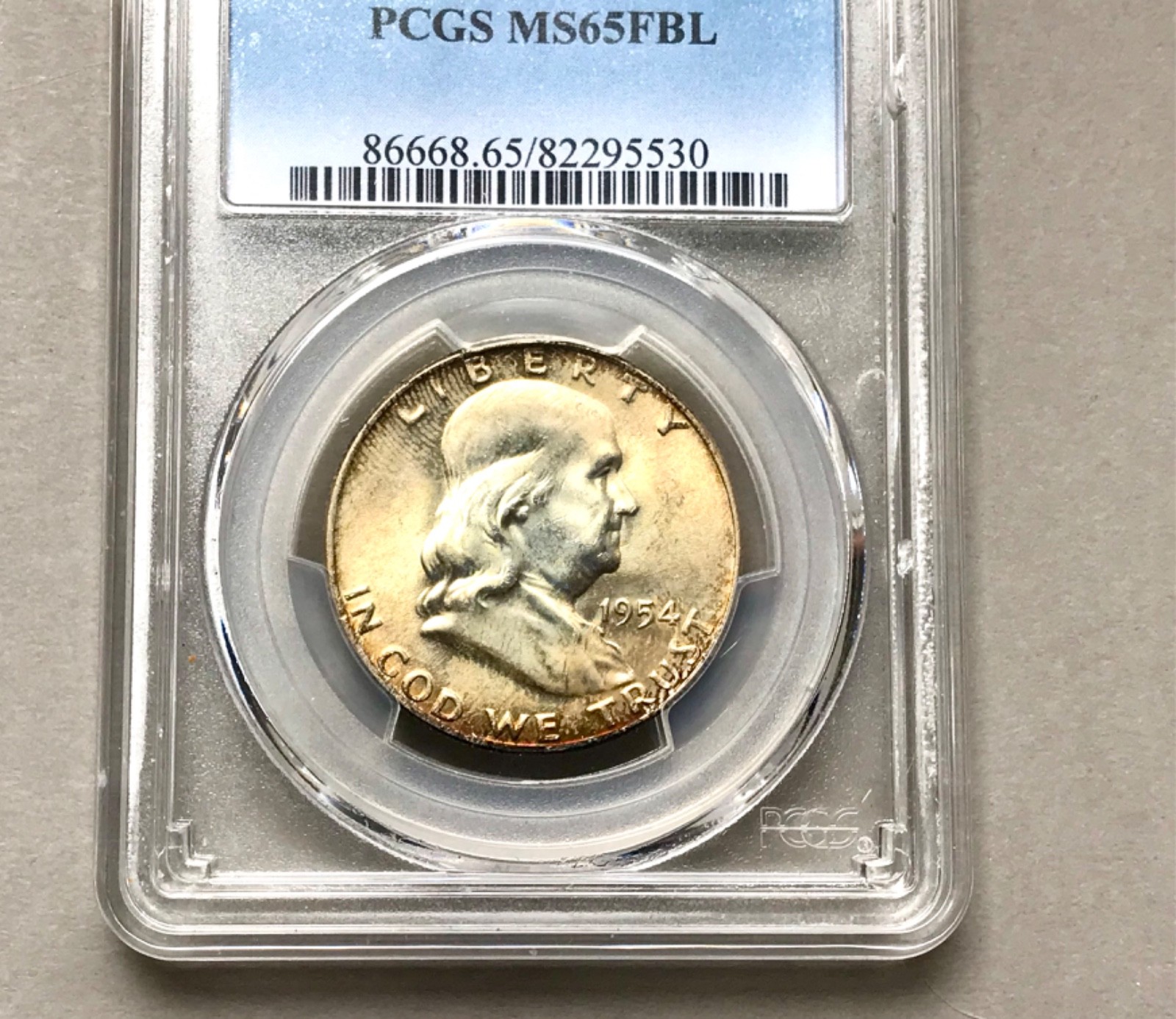 1954D Franklin Half PCGS MS65FBL