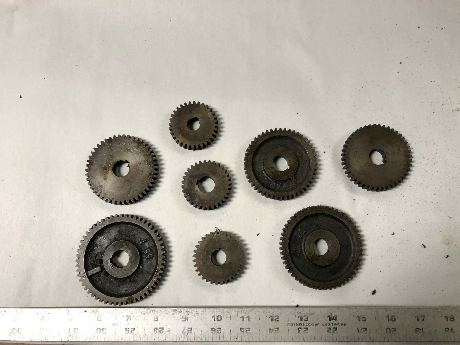 MACHINIST TOOLS MILL Machinist Lot of Machinist Gears 5/8 Center OfCe