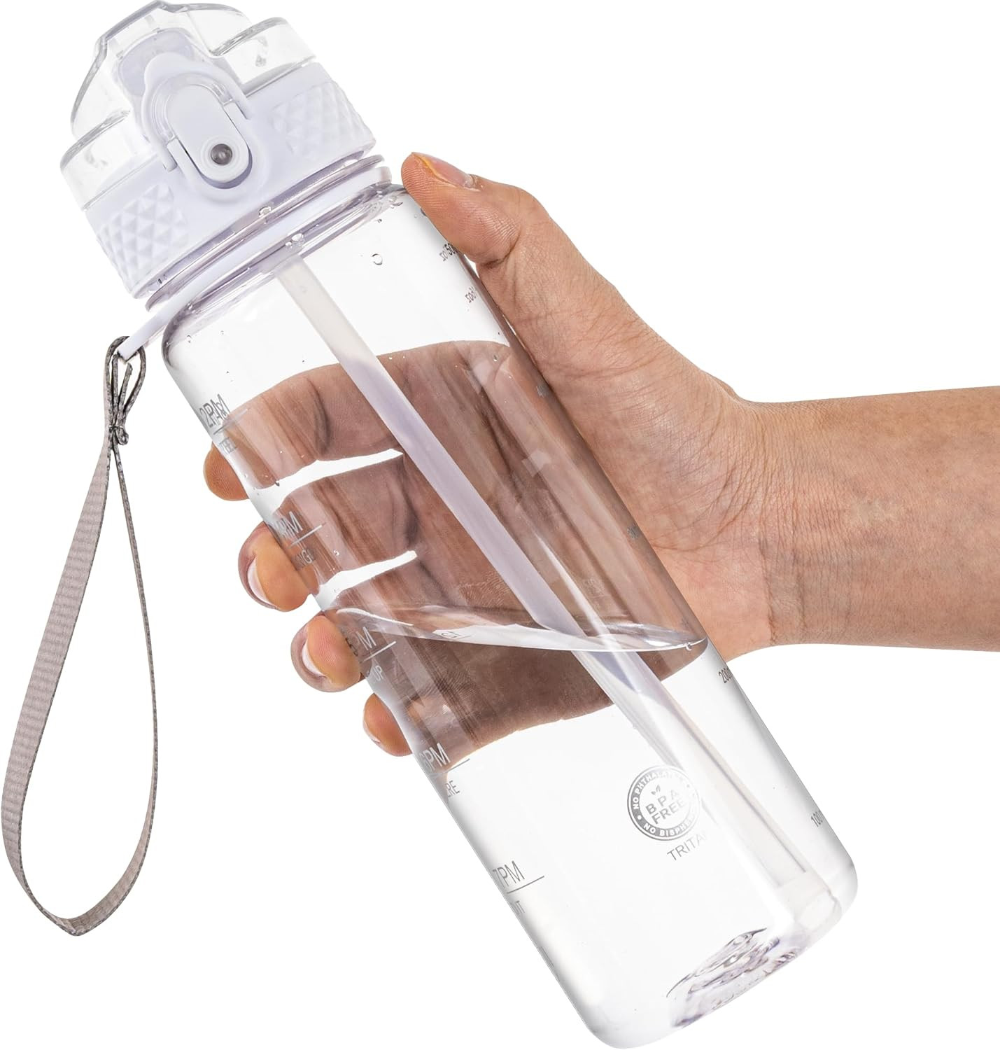 OLDLEY 17oz Kids Water Bottle for School - Motivational With Silicone Straw, Lea