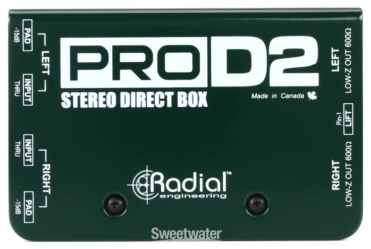 Radial ProD2 2-channel Passive Instrument Direct Box