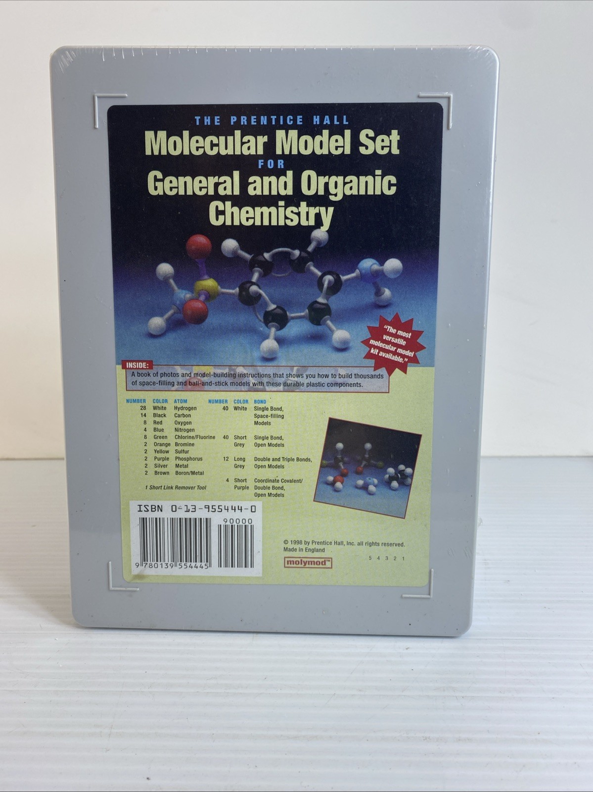 Molecular Model Set for General and Organic Chemistry Molymod Prentice Hall