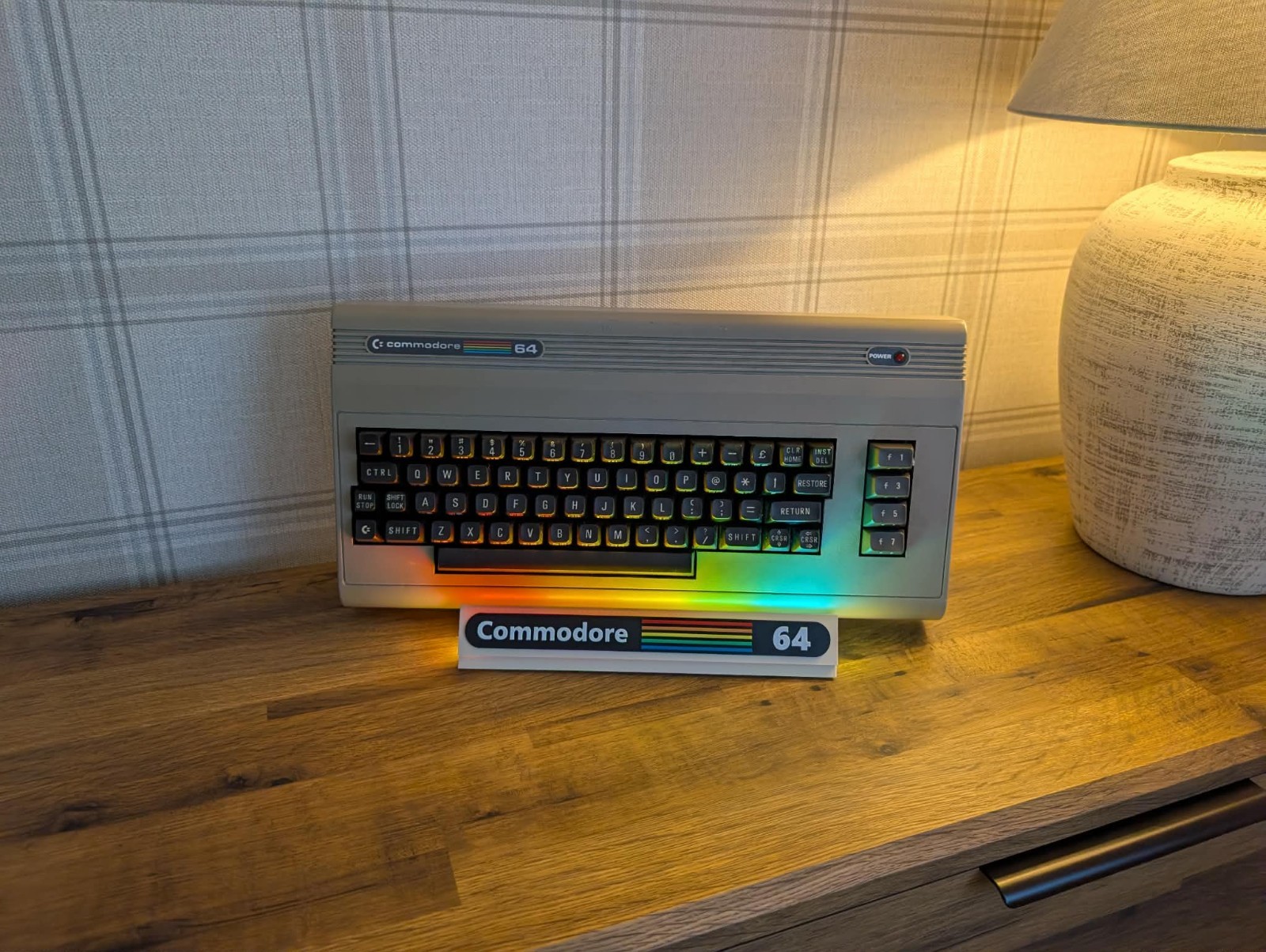 Commodore 64 Retro Display Stand with Lighting