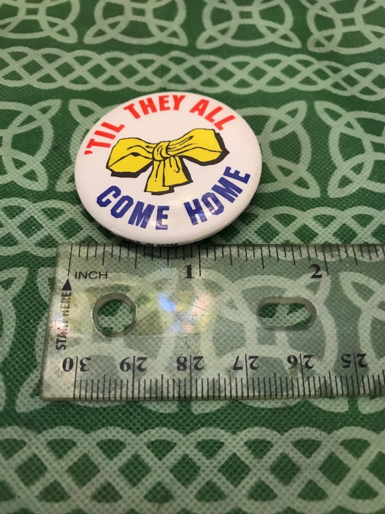 1990's Desert Storm 'Til They All Come Home Military Support Pin FREE SHIPPING