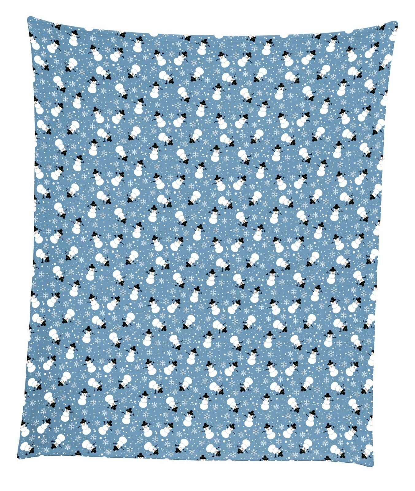 Frolicking Snowmen Mircofleece Throw Blanket 50"x60"