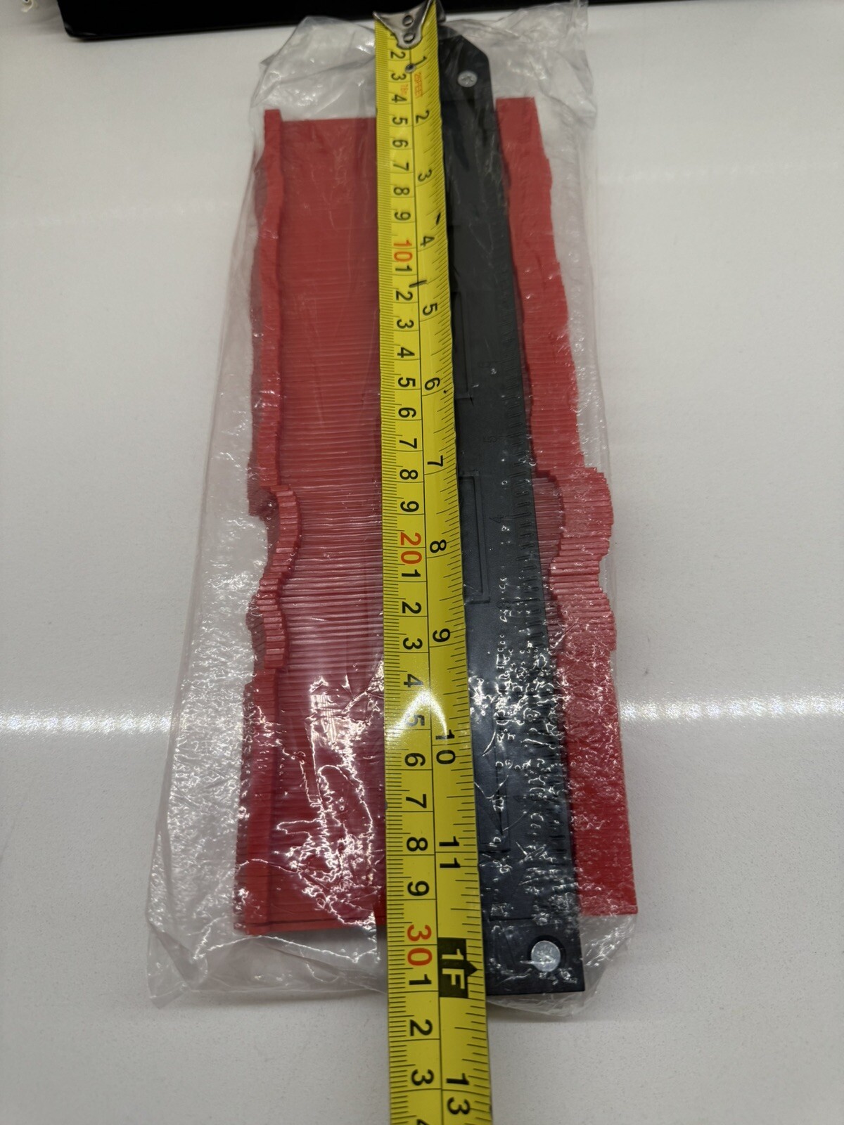 DIY PRO GAUGE Profile Measuring Tool Shape Plastic Ruler 10 Inch