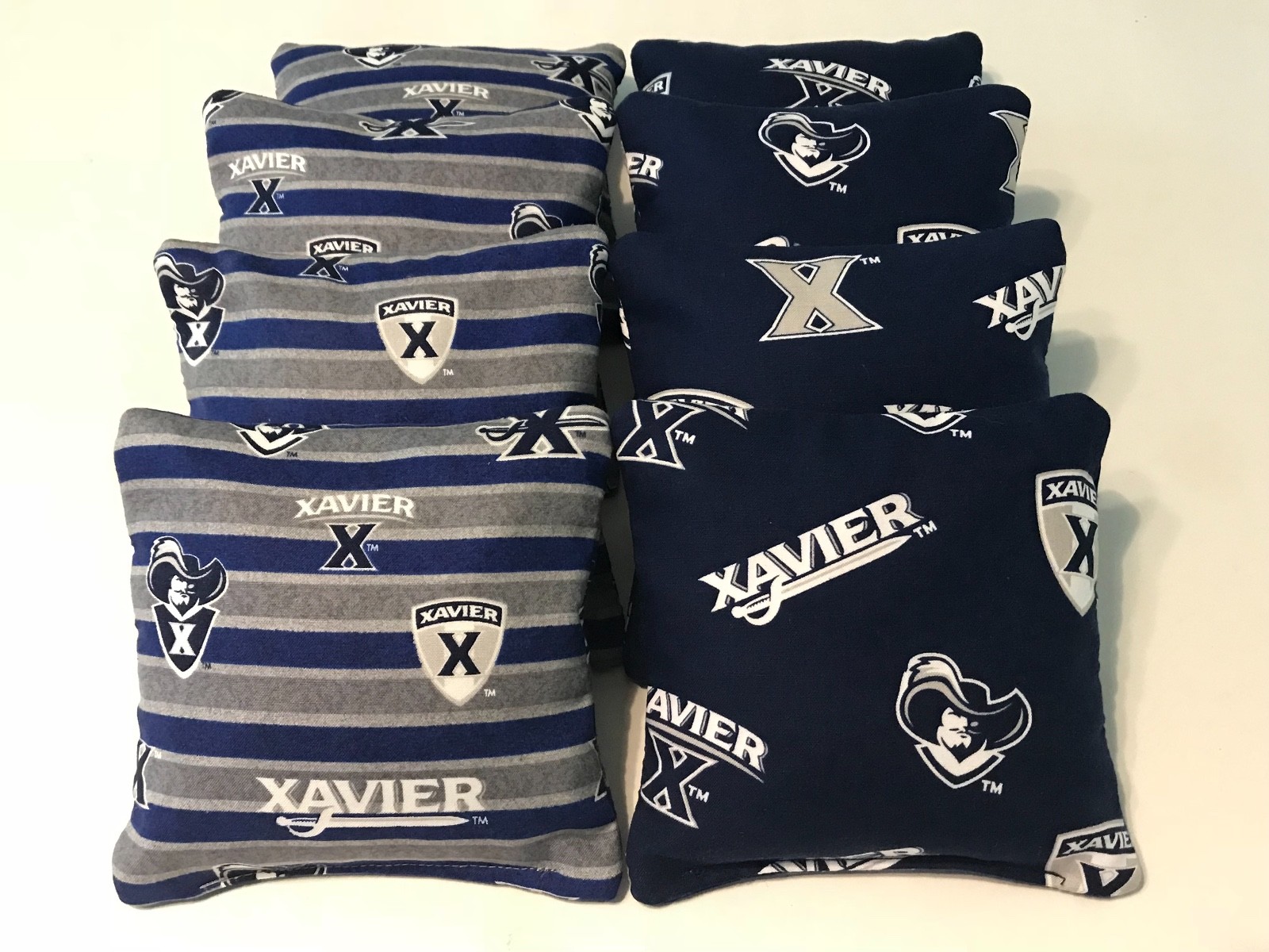 8 CORNHOLE BEAN BAGS CORN HOLE Xavier University Musketeers