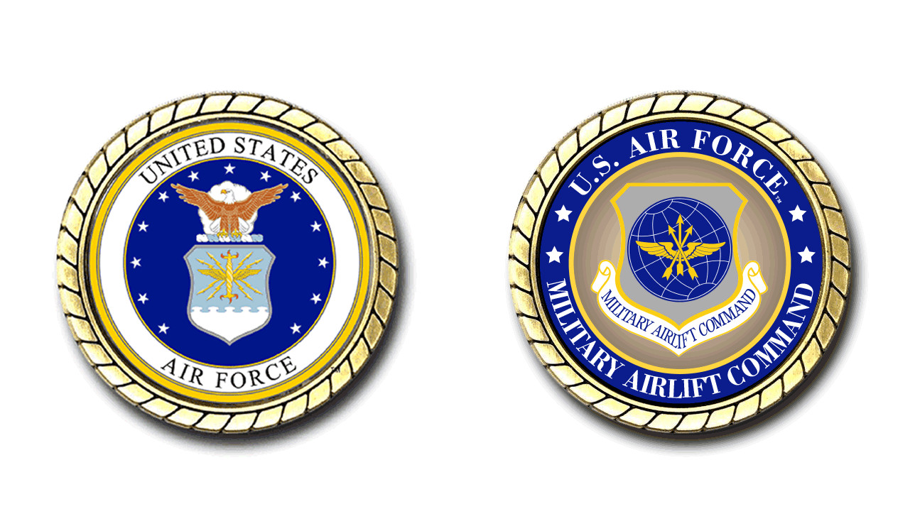 US Air Force Military Airlift Command Challenge Coin Officially Licensed