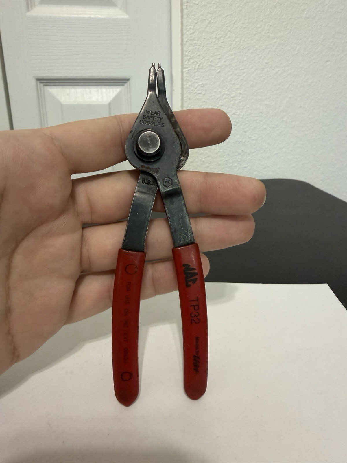 MAC TOOLS TP32, SNAP - RING PLIERS, 6" LONG *REVERSIBLE*