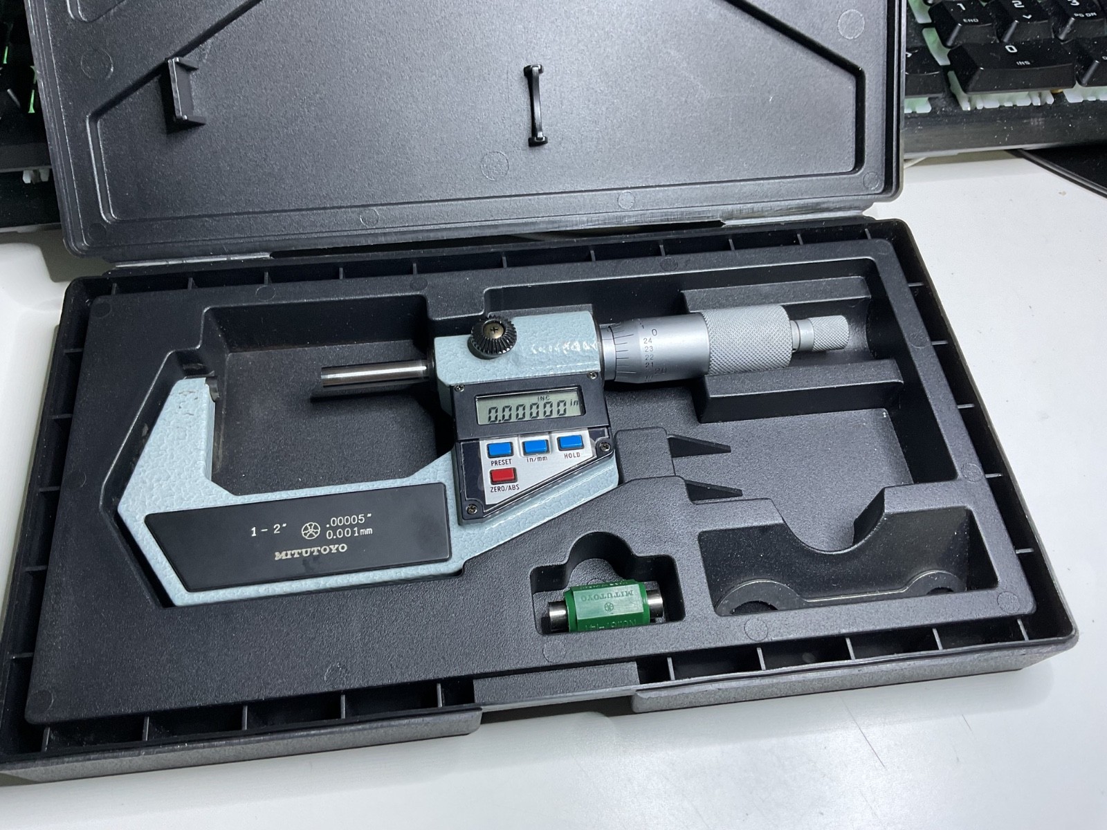 1”-2” Mitutoyo Digital Micrometer.