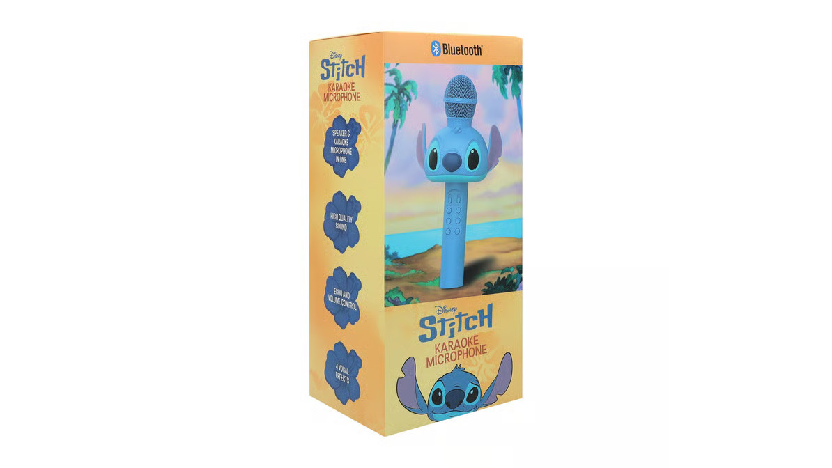 Disney Stitch LED Karaoke Microphone NEW