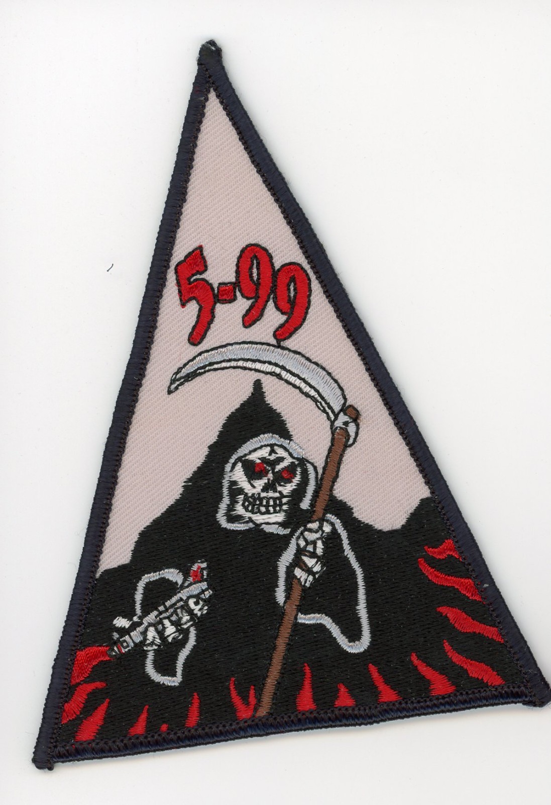 PATCH USN F-14 TOMCAT TRIANGLE VF-101 GRIM REAPERS CLASS 5-99  IRON ON PARCHE