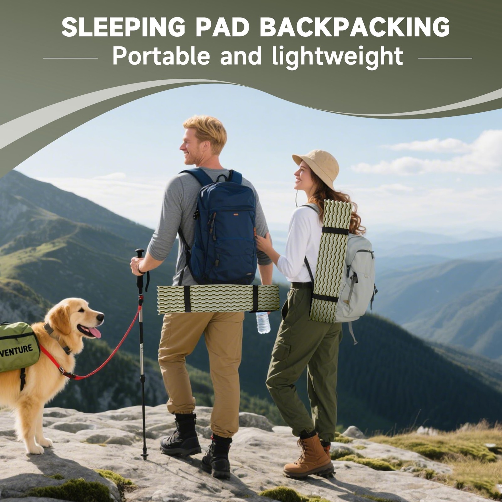 Ultralight Closed Cell Foam Sleeping Pad MoistureProof Folding Camp Mat