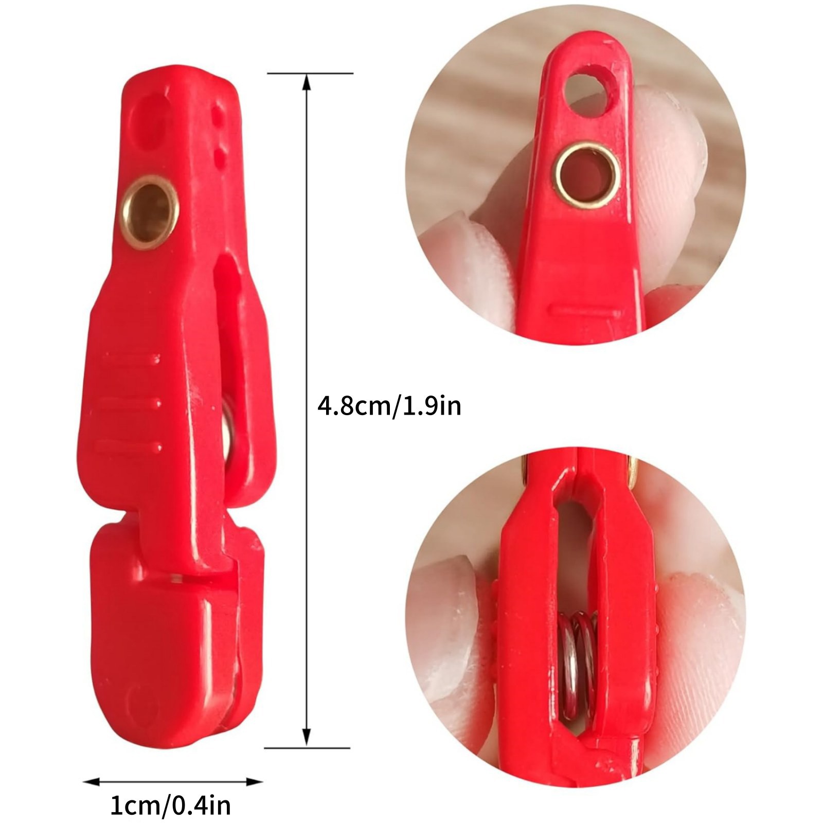 10* Red Quick-Release Clips With Strong Gripping Force For Fishing Line New