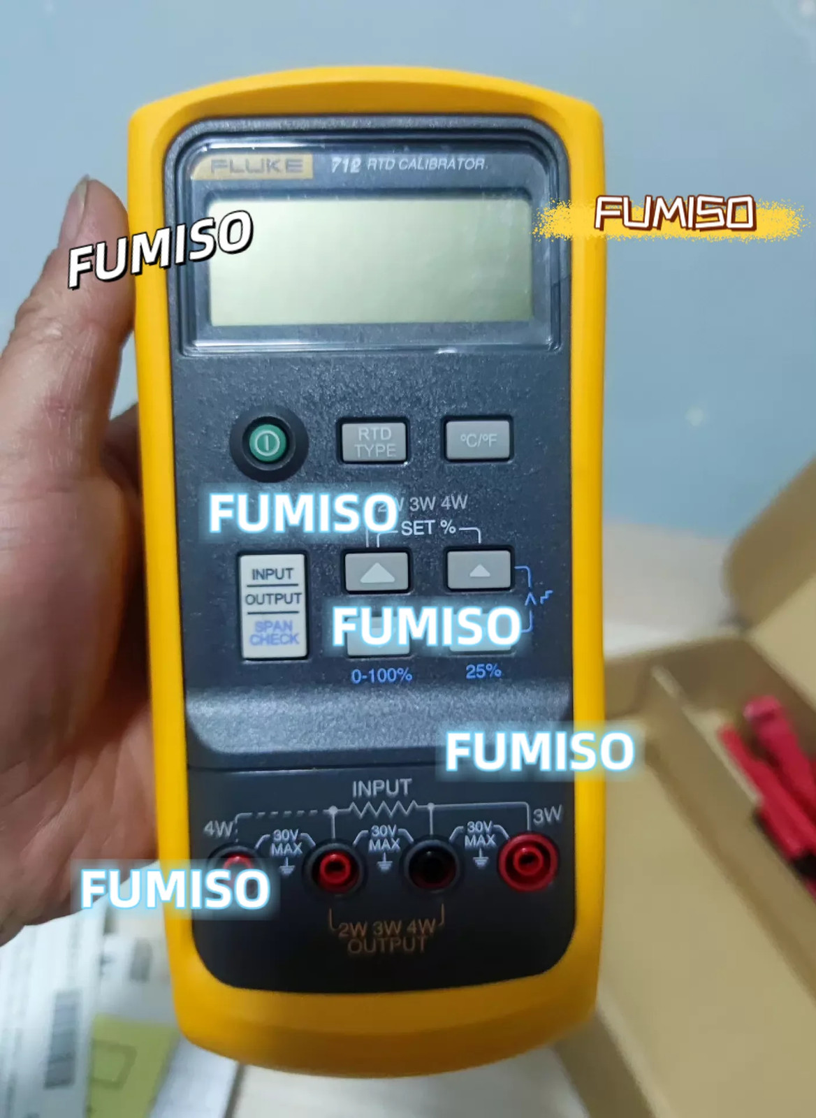 FLUKE 712 RTD PROCESS CALIBRATOR W/LEADS&