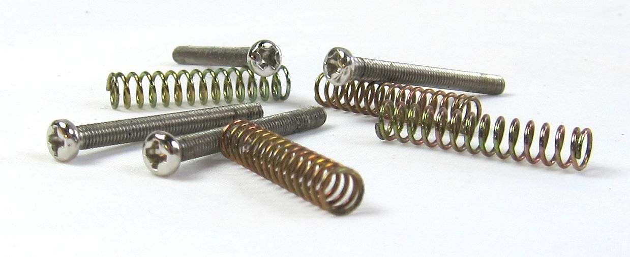 Mount Kit Screws/Springs Humbucker Chrome 3mm Import Size Hard to Find Part