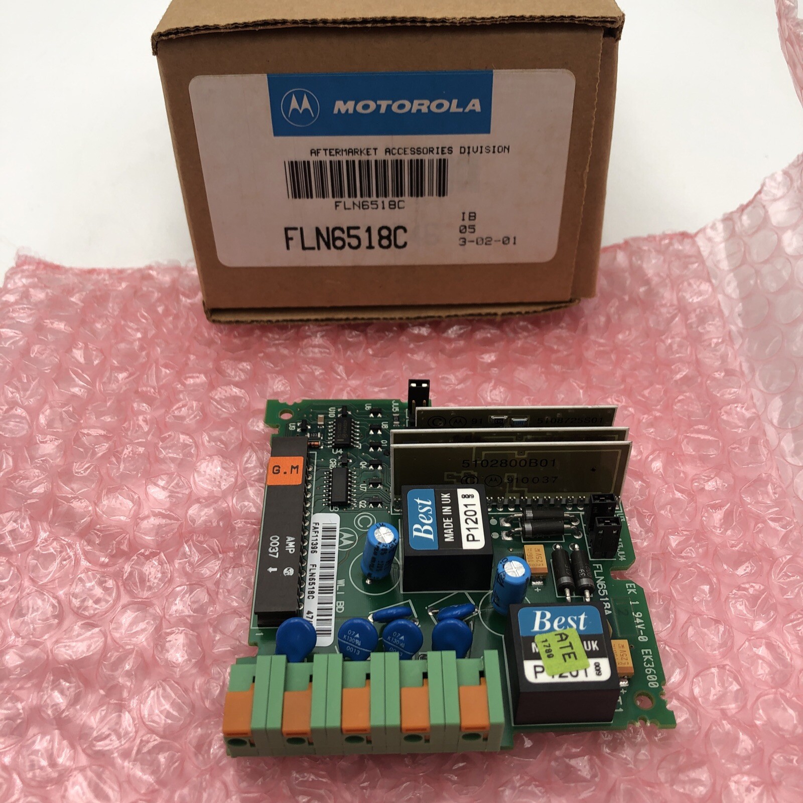 NOS Motorola FLN6518C CONSOLE WIRELINE BOARD READ