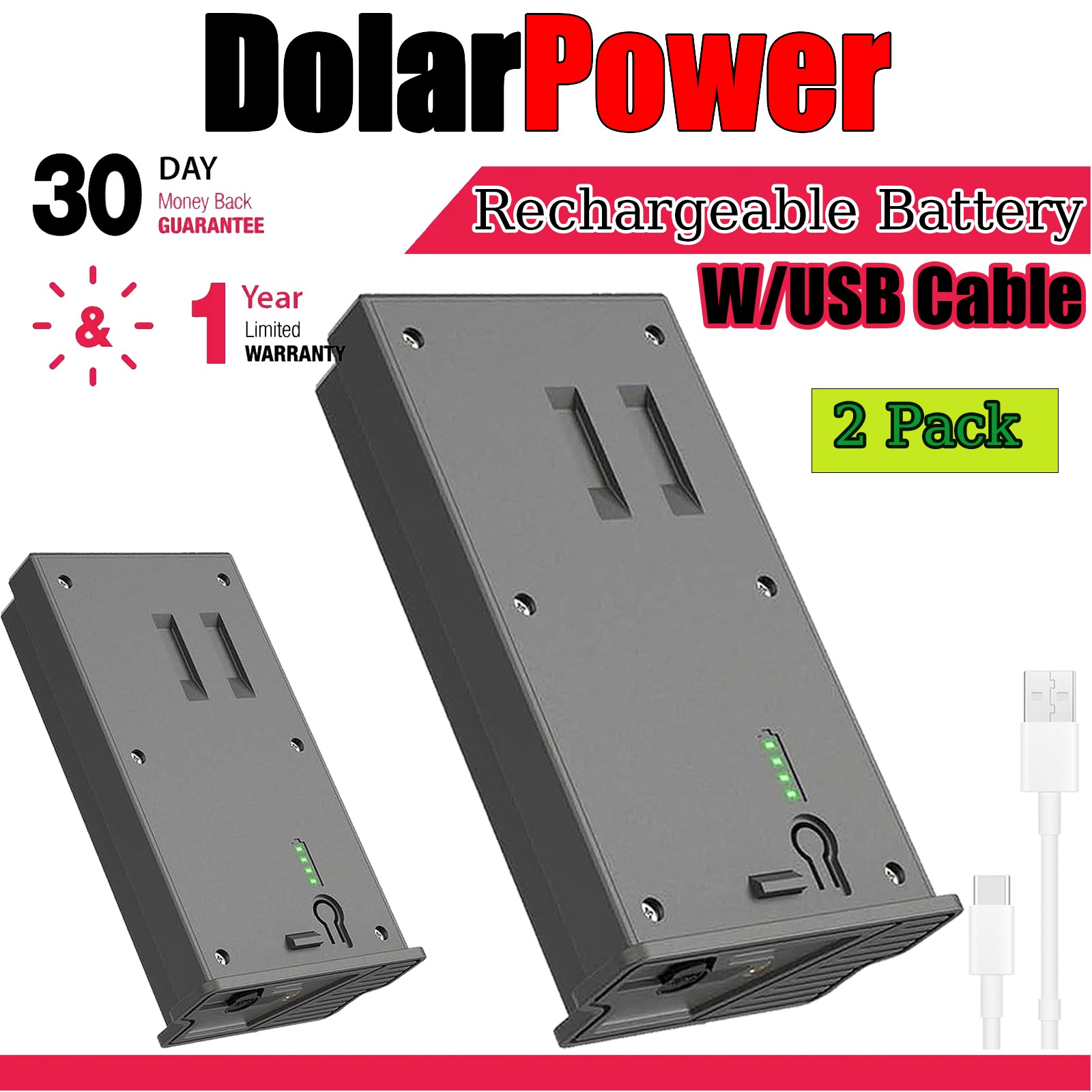 2x Trail Camera Rechargeable Battery For Tactacam Reveal X Gen 3.0, 2.0, Pro 3.0