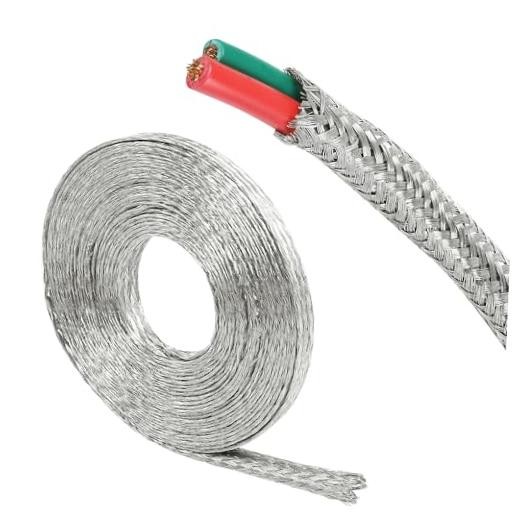 1/4''-12ft Tinned Copper Ground Strap Wire Shielding Sleeve | 1/4inch - 12ft