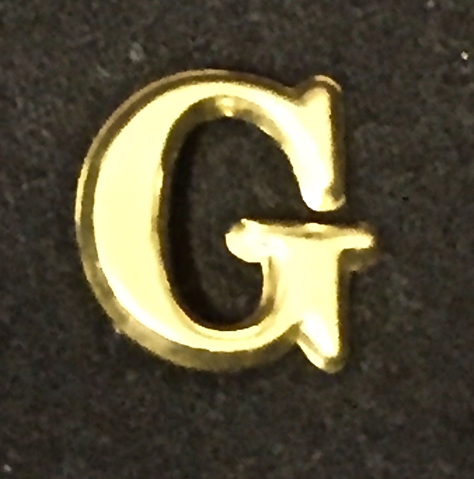 Reproduction  Civil War Company Letter G Brass Kepi Badge