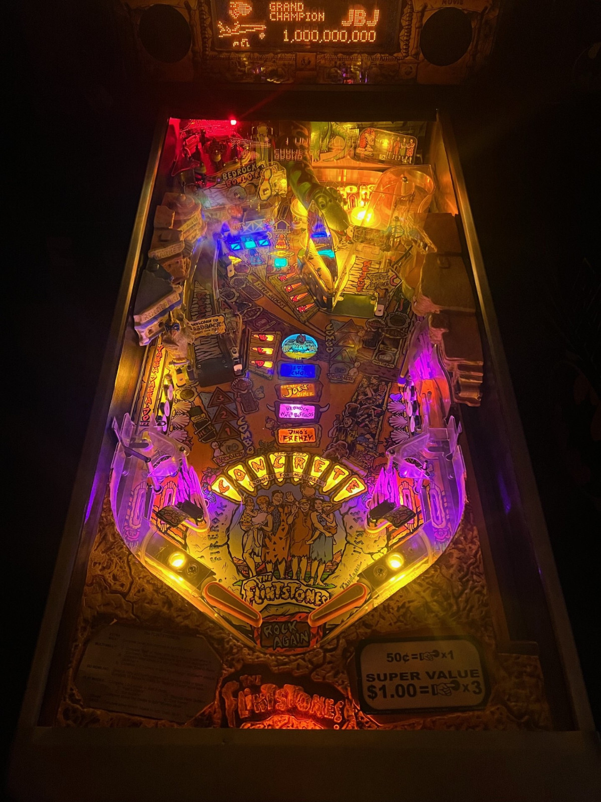 FLINTSTONES Complete LED Lighting Kit custom SUPER BRIGHT PINBALL LED KIT