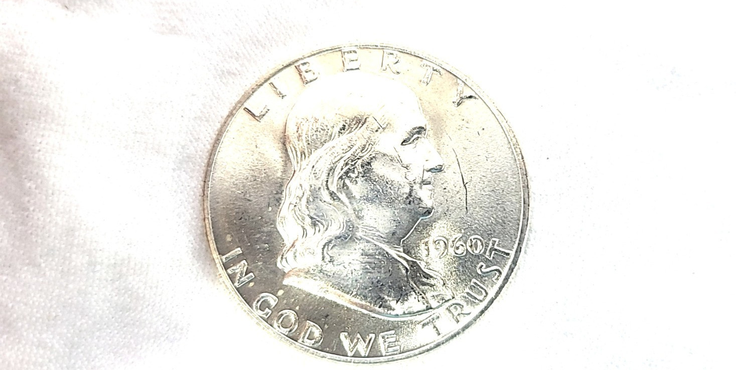 1960 D Franklin Half Dollar FBL in BU Condition