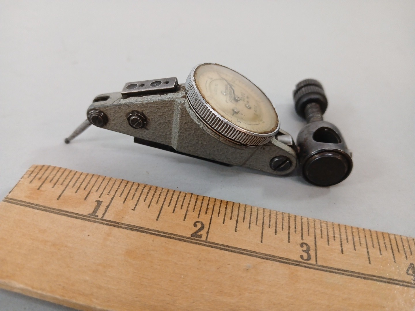 Interapid 312B-2 Dial Test Indicator .0005" Swiss Made And Attachments