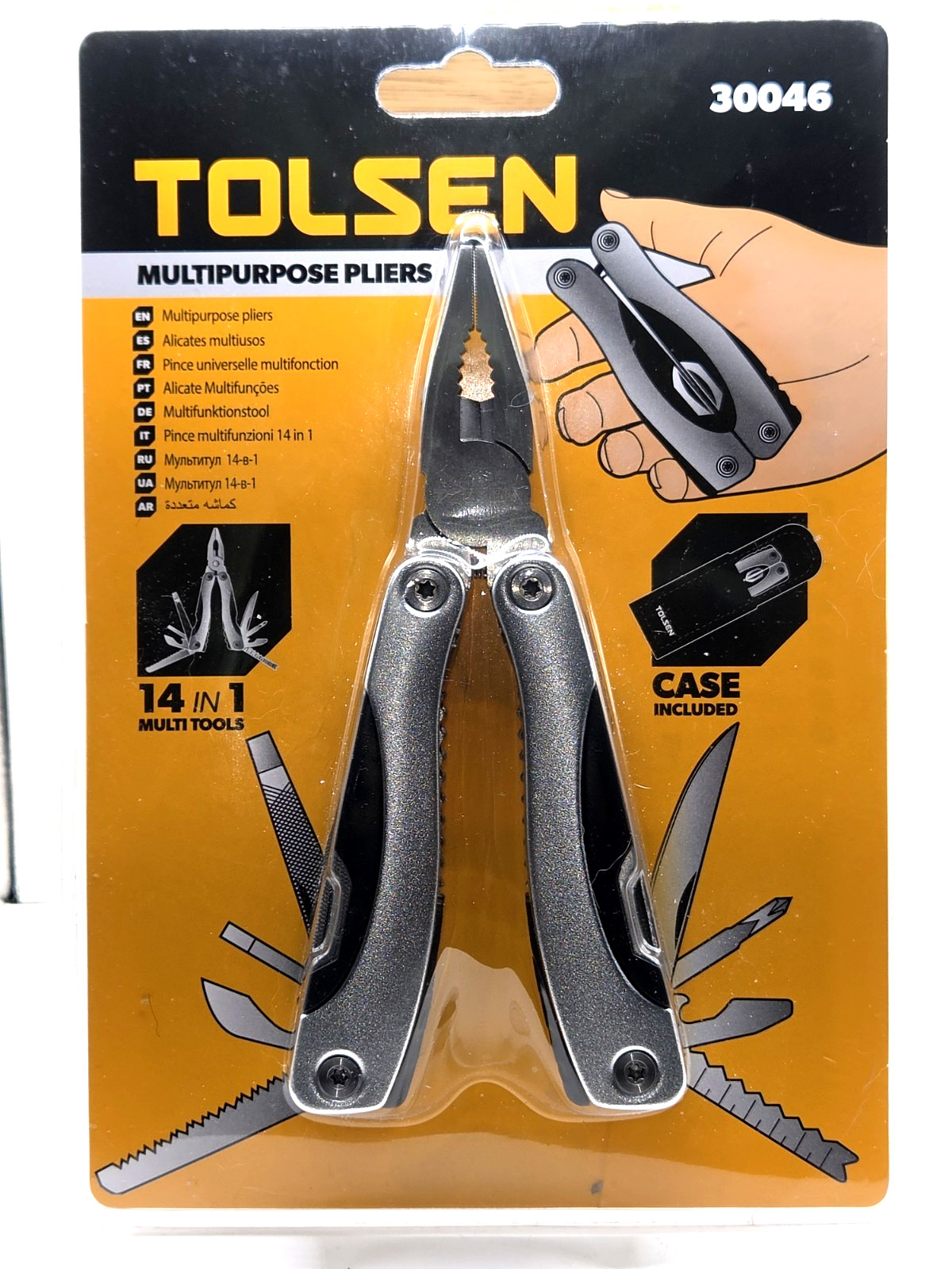 Tolsen multipurpose pliers 14 in 1 model 30046 new in package