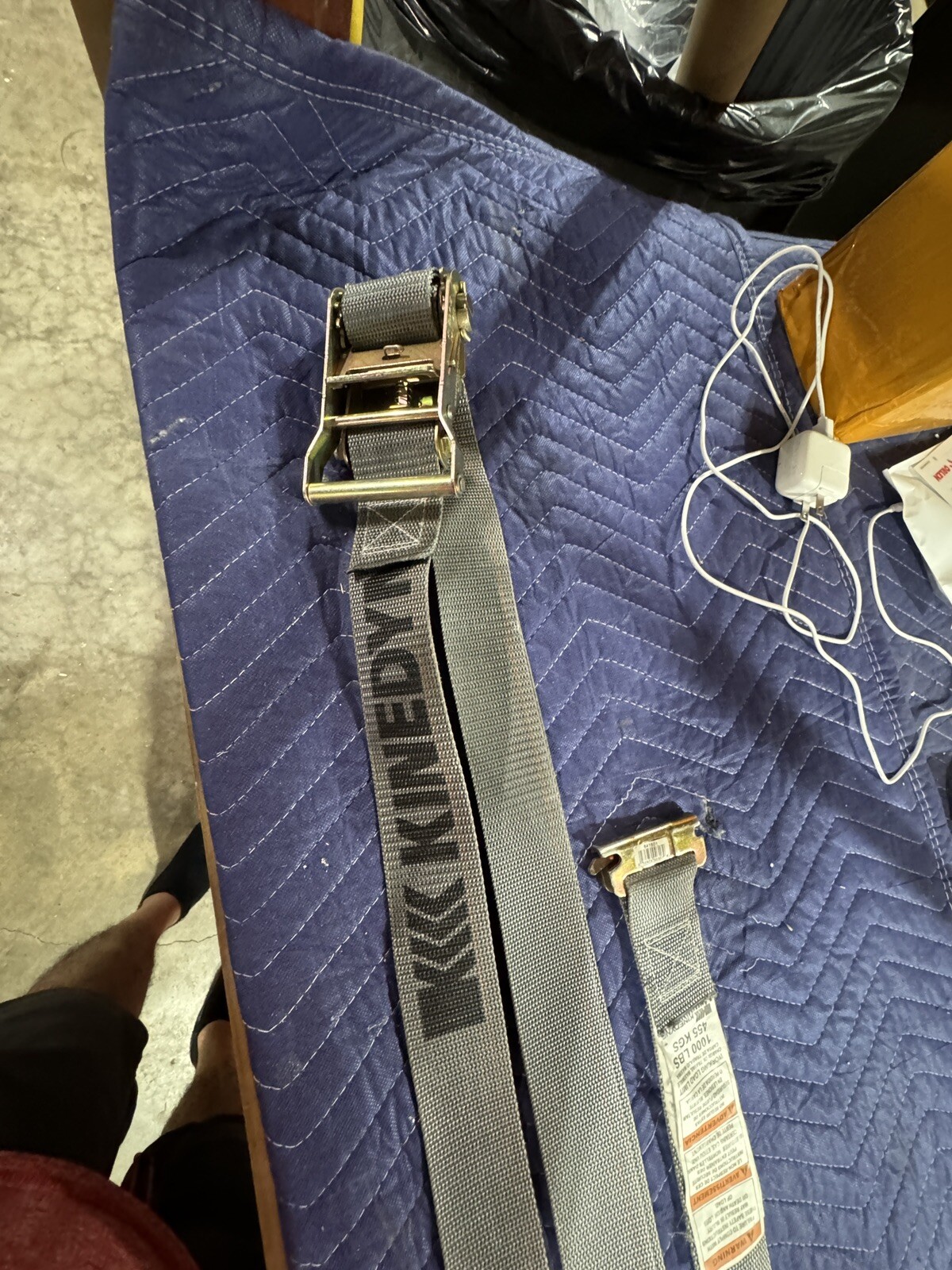 E Track Grey Ratchet Straps 12' Cargo Van Box Truck Enclosed Trailer Tie Down