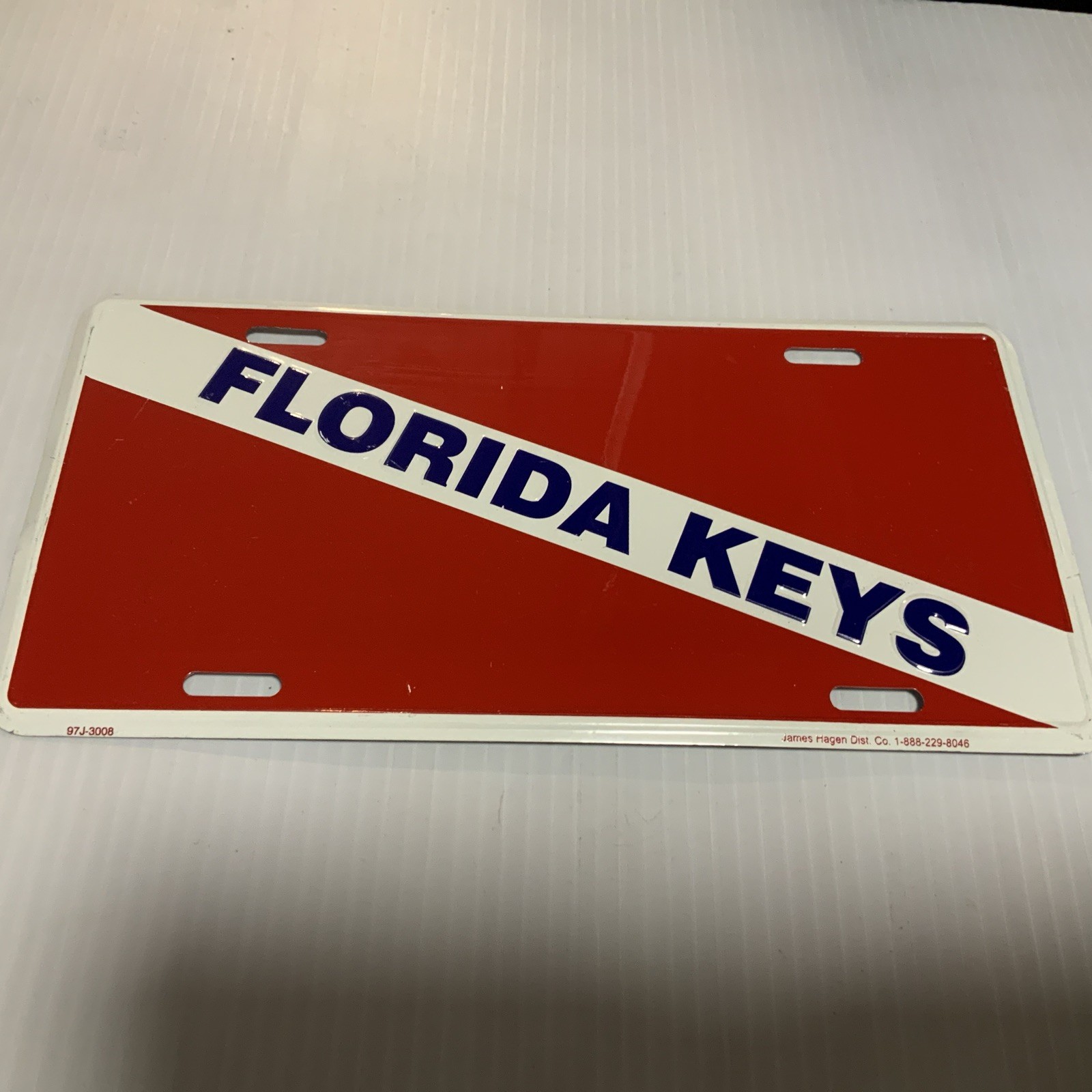Florida Keys Scuba Divers Diving Flag Novelty Metal License Plate