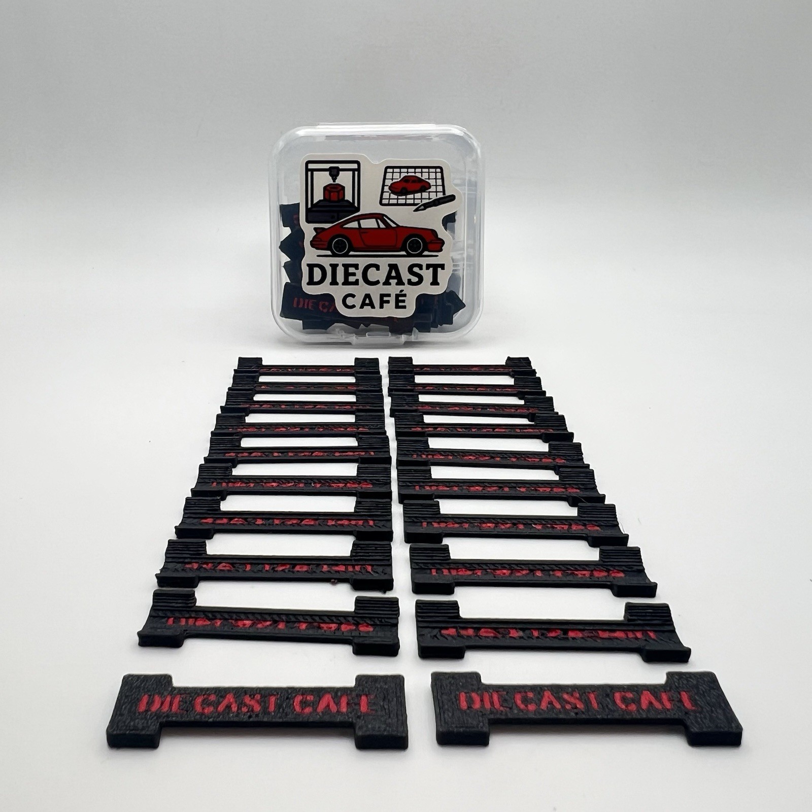 Diecast Cafe - Scale 1:64 Wheel Chocks Set Of 20 pieces S Scale - Anti Rollers